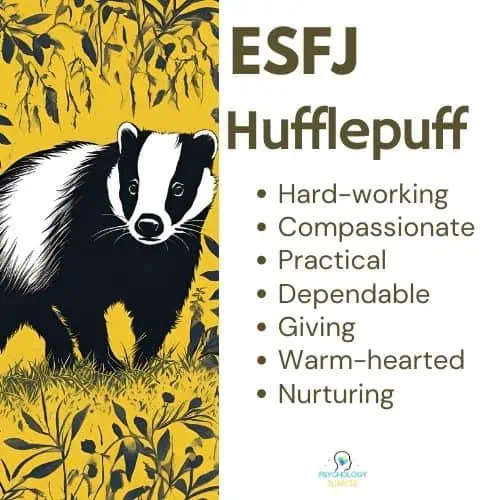 ESFJ is Hufflepuff House