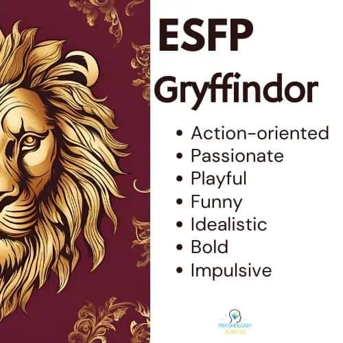 ESFP is Gryffindor House