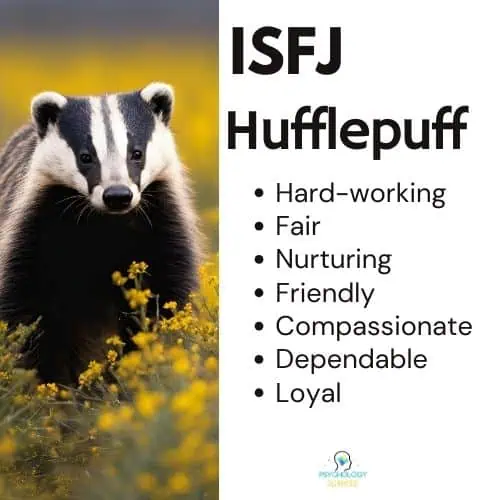 ISFJ is Hufflepuff House