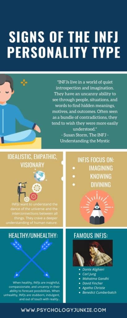 24 Signs That Youre An Infj The Mystic Personality Type Psychology Junkie