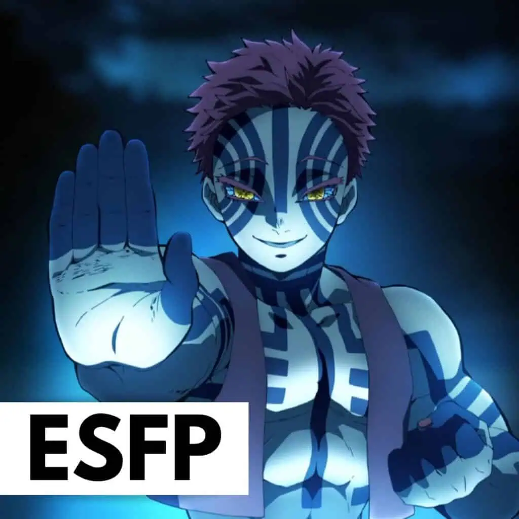 Akaza is an ESFP