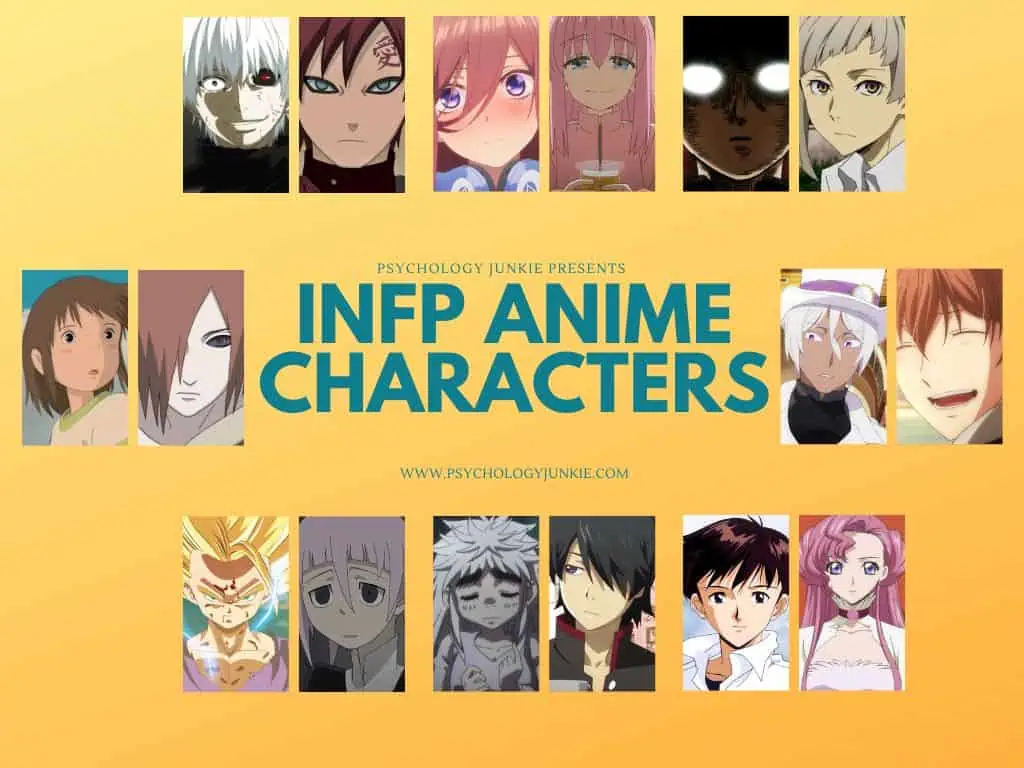 Graphic for a giant list of INFP anime characters