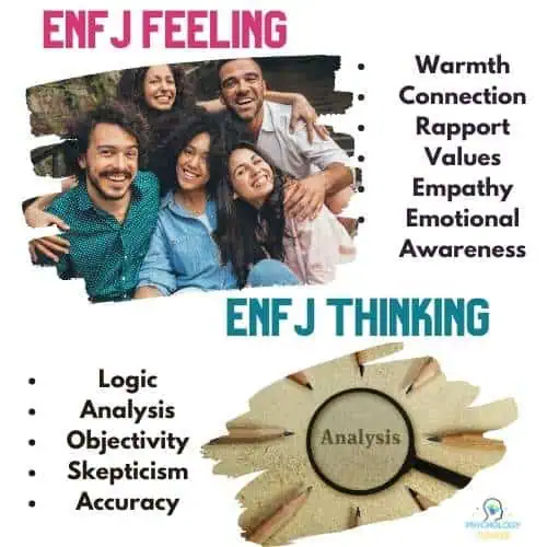 ENFJ feeling and thinking: the strengths and weaknesses