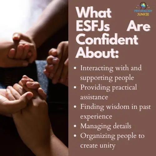 List of things ESFJs are confident about