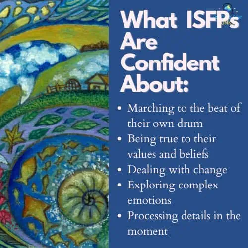 A list of things ISFPs are confident about