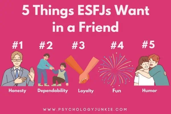 5 things ESFJs want in a friend