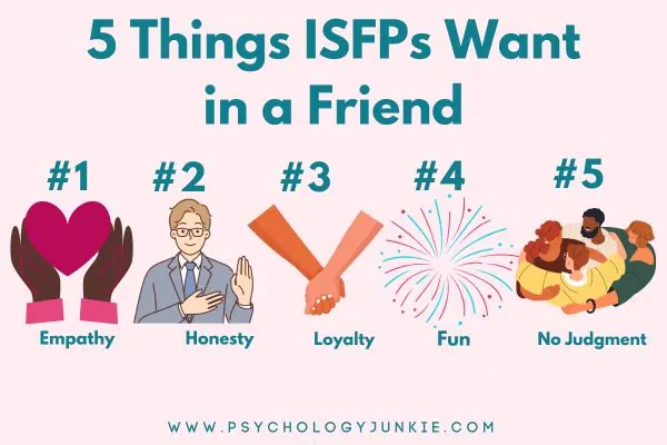 5 things ISFPs want in a friendship