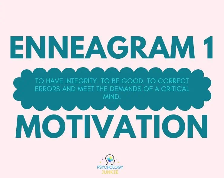 The Enneagram 1 motivation is to be good