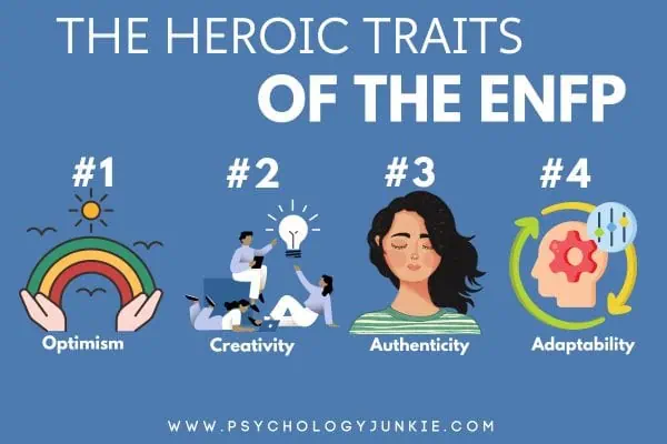 Heroic traits of the ENFP: optimism and authenticity