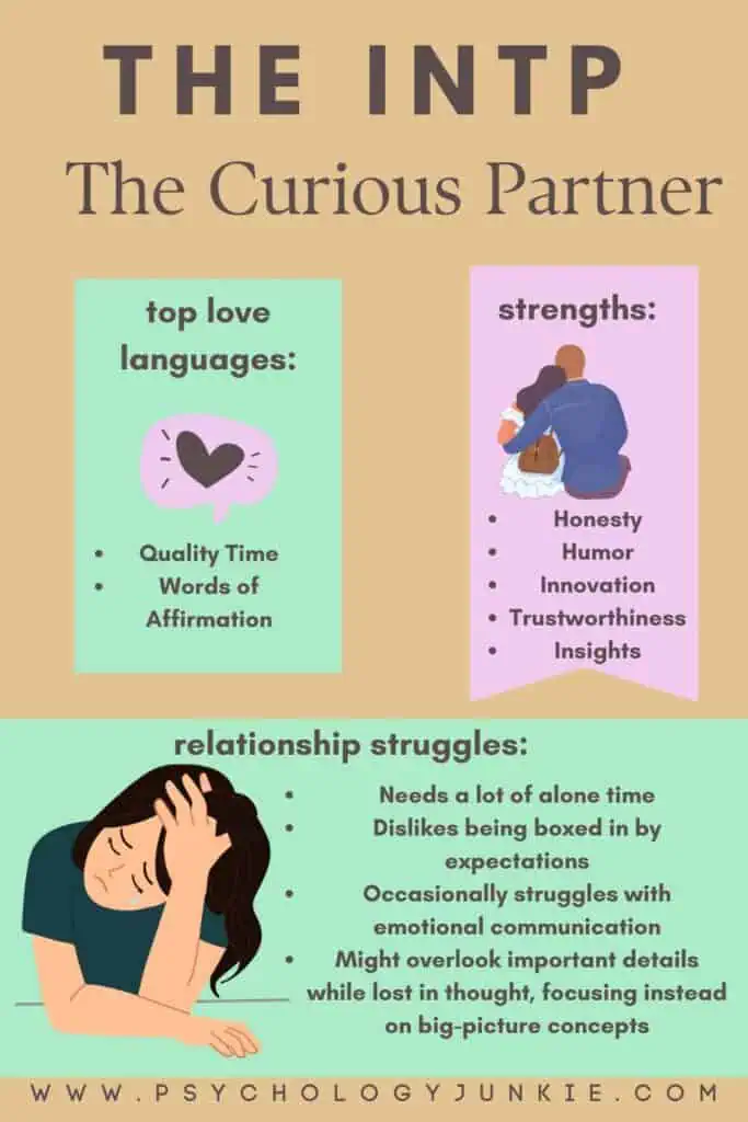 A look at the INTP: The Curious Partner. #INTP #MBTI #Personality