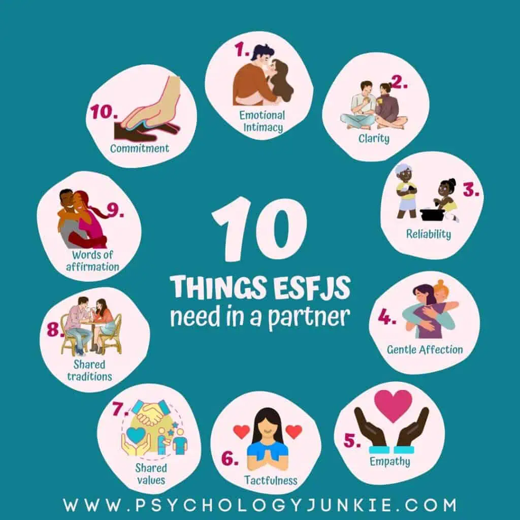 10 things ESFJs deeply need in a relationship