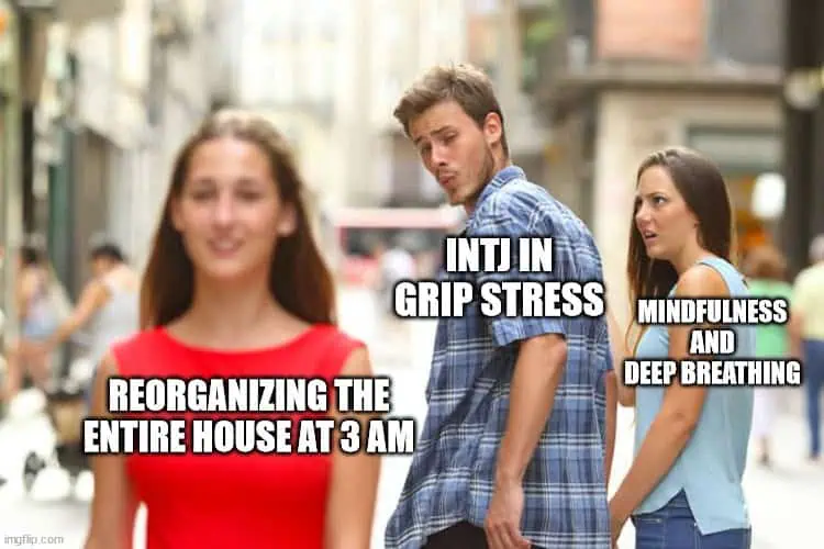 INTJ grip stress meme