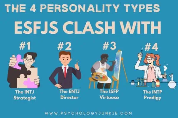 The 4 MBTI types ESFJs clash with the most