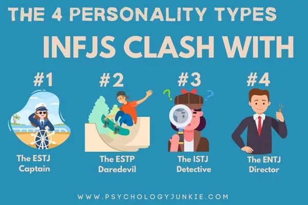 4 personality types INFJs may clash with most