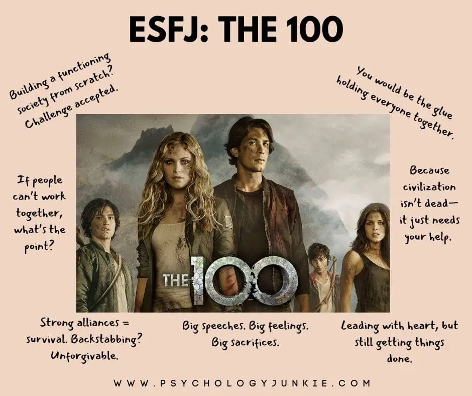 ESFJs post apocalyptic show: The 100